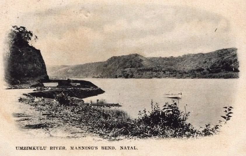 Vintage postcard: Umzimkulu River, Manning's Bend, Natal