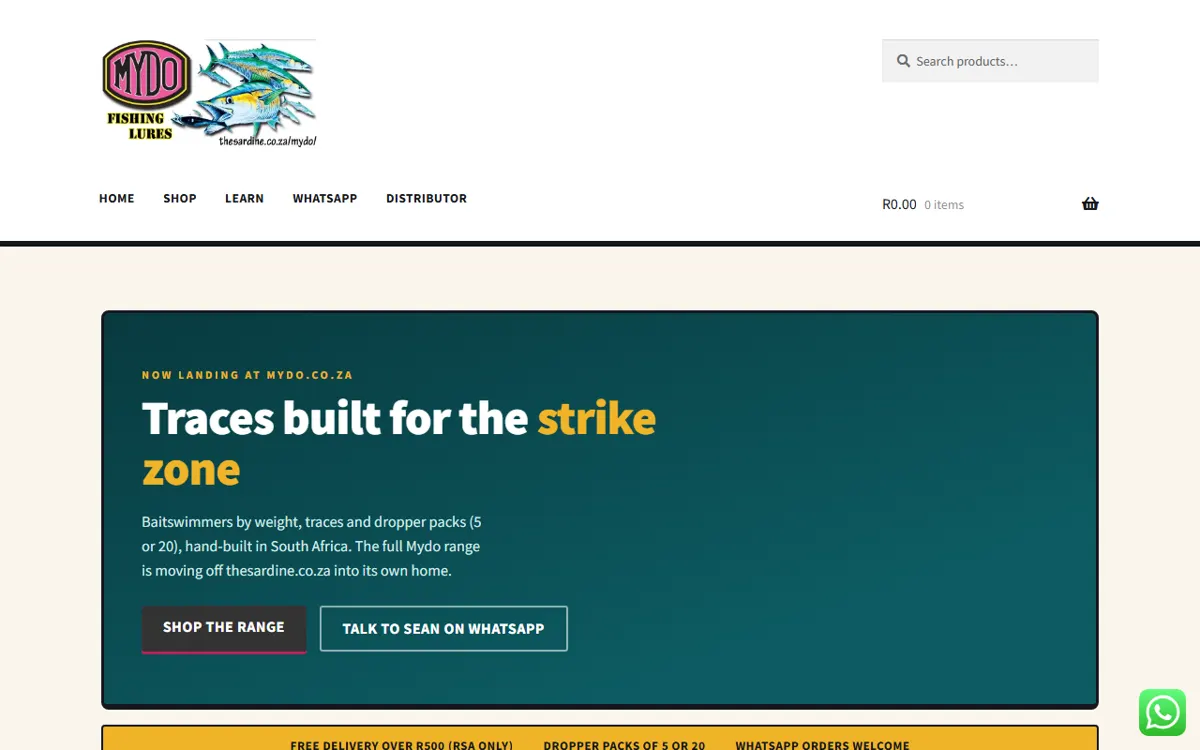 Screenshot of Mydo Fishing Lures